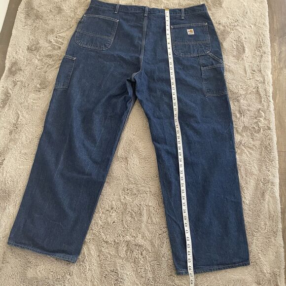 Carhartt Men FR Flame Resistant Relaxed Fit Jeans Denim 2112CAT2 Size 46x32 Work - Picture 16 of 16